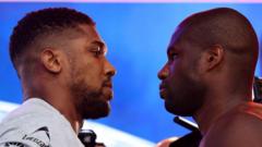 'Gladiator' Joshua heavier than Dubois at weigh-in