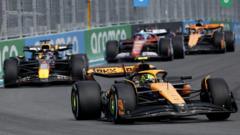 Miami Grand Prix: Norris leads from Verstappen as he chases first win