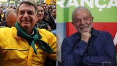 Bolsonaro e Lula (montagem)