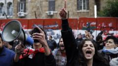 protesto no Libano