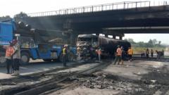 Ajoku ọkọ agbepo to jona ni Sagamu