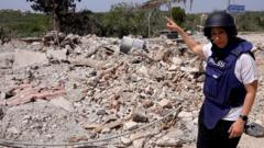 Southern Lebanon: BBC sees air strike destruction in deserted towns