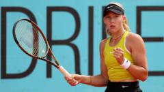 Andreeva beats Linette on 16th birthday to continue stunning run