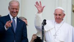 Biden yari umwe mu bategetsi b'Amerika bahuye na Papa Francis ubwo yasuraga Amerika mu 2015