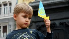 Акция в поддержку Украины