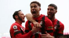 Bournemouth out of bottom three by beating Fulham