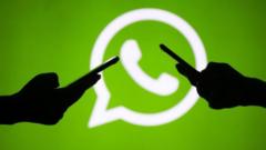 Ilustração que representa duas pessoas se falando pelo aplicativo WhatsApp