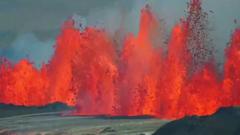 Watch live: Volcano erupts in Iceland