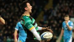 Northampton go top after comeback win over Sale