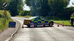 Police make three arrests after motorcycle rammed