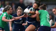 Women's Six Nations: Scotland score opening try against Ireland - watch & text