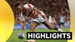Japan beat Samoa to send England into quarter-finals