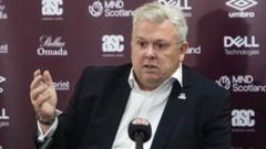 Hearts 'should be third', says chief executive