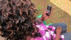 Uganda mobile phone user