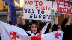 Russia or EU? Controversial bill draws Georgians on to streets