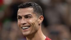 Ronaldo becomes most capped men's footballer