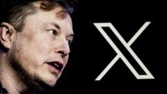 Elon Musk and X logo