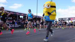 Minions and camels hit the streets for marathon