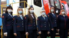 Twelve women have joined Moscow's underground network as train drivers