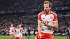 Champions League: Kane scores as Bayern lead tie against Lazio, PSG cruising