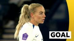 Greenwood heads England into lead against Scotland