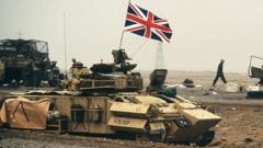 British armoured personnel carrier in Kuwait (file photo)