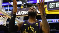 James stars as Lakers beat Suns to reach semis
