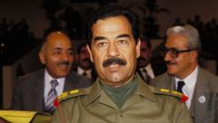 Saddam Hussein, pictured in 1987