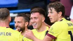 O’Shea scores late as 10-man Burnley hold Chelsea