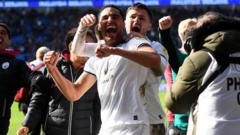 Late Cabango goal sees Swansea win derby thriller