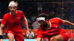 England’s Willstrop and James win squash gold