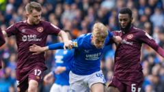 Scottish Cup semi-final: Hearts push for leveller against Rangers at Hampden
