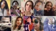 İran'da gözünden vurulan gençler
