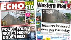 Teachers incensed over pay rise delay and police found rioter hiding under bed