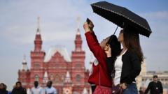 Tourists on Red Square