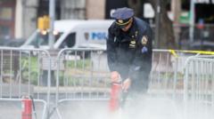 Man sets himself on fire outside Trump trial court in New York