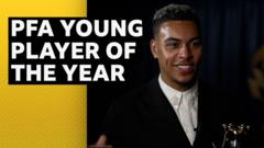 Rogers wins PFA young player of the year award