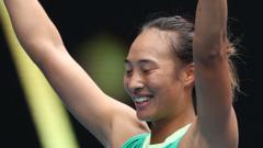 Zheng taking inspiration from Li in Melbourne run