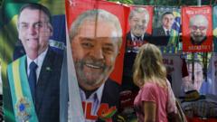 Toalhas de Bolsonaro e Lula à venda