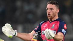 Buttler’s 107 leads Rajasthan to final-ball win