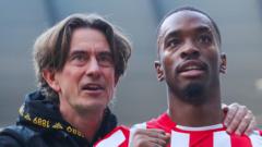 Toney future is with Brentford despite ban - Frank