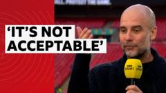 ‘It’s not acceptable’ – Guardiola on Man City’s fixtures