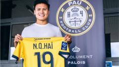 Quang Hải vượt qua bài kiểm tra sức khỏe và chính thức thi đấu cho CLB Pau FC của Pháp với số áo 19