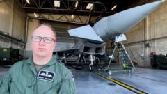 RAF Wing Cdr Scott MacColl, in Estonia