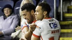 Saints move joint top with comeback win at Leeds