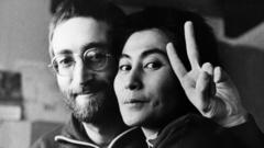 John Lennon and Yoko Ono in Denmark