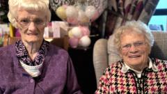 Friends who have been neighbours for most of their lives celebrate turning 100 together