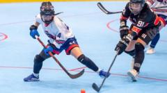 Hockey star's praise for group that helped her
