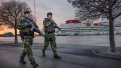 Войска патрулируют улицы Готланда