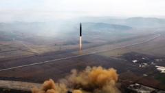 북한의 대륙간탄도미사일(ICBM) 시험발사